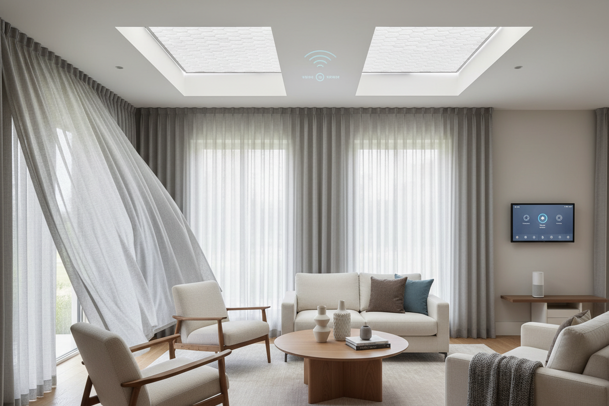 Stop Climbing Ladders: Voice-Controlled Honeycomb Skylight Shades