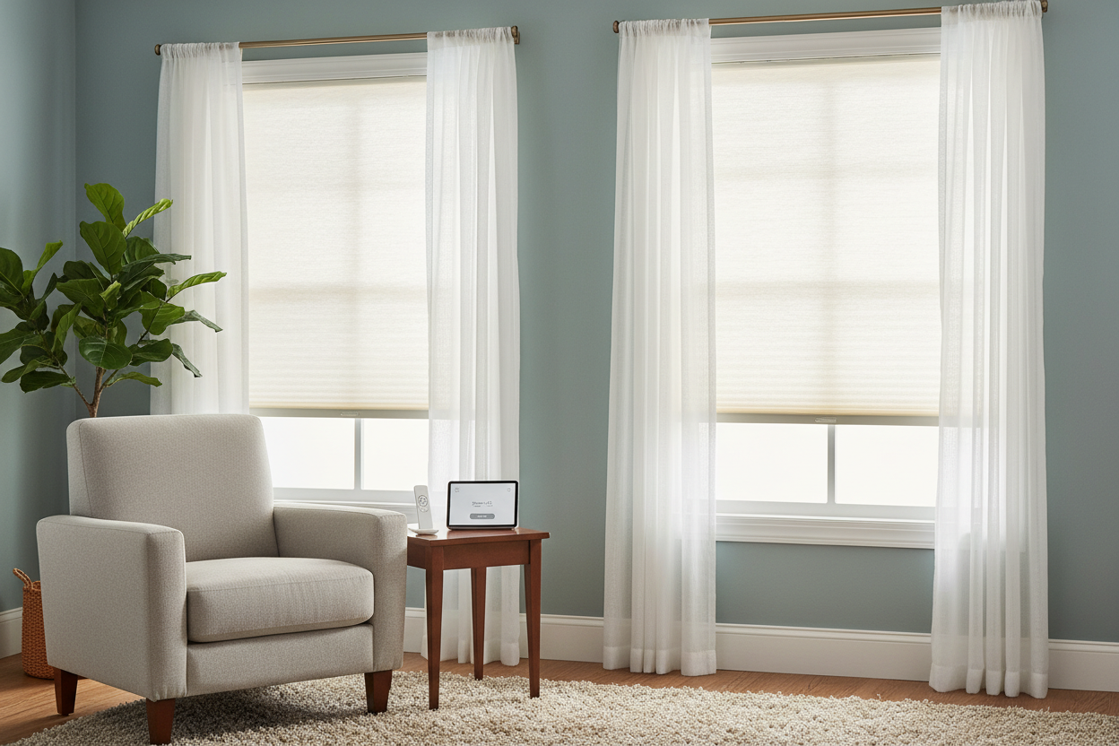 Shallow Windows? Why Smart Honeycomb Shades Outside Mount Work Best
