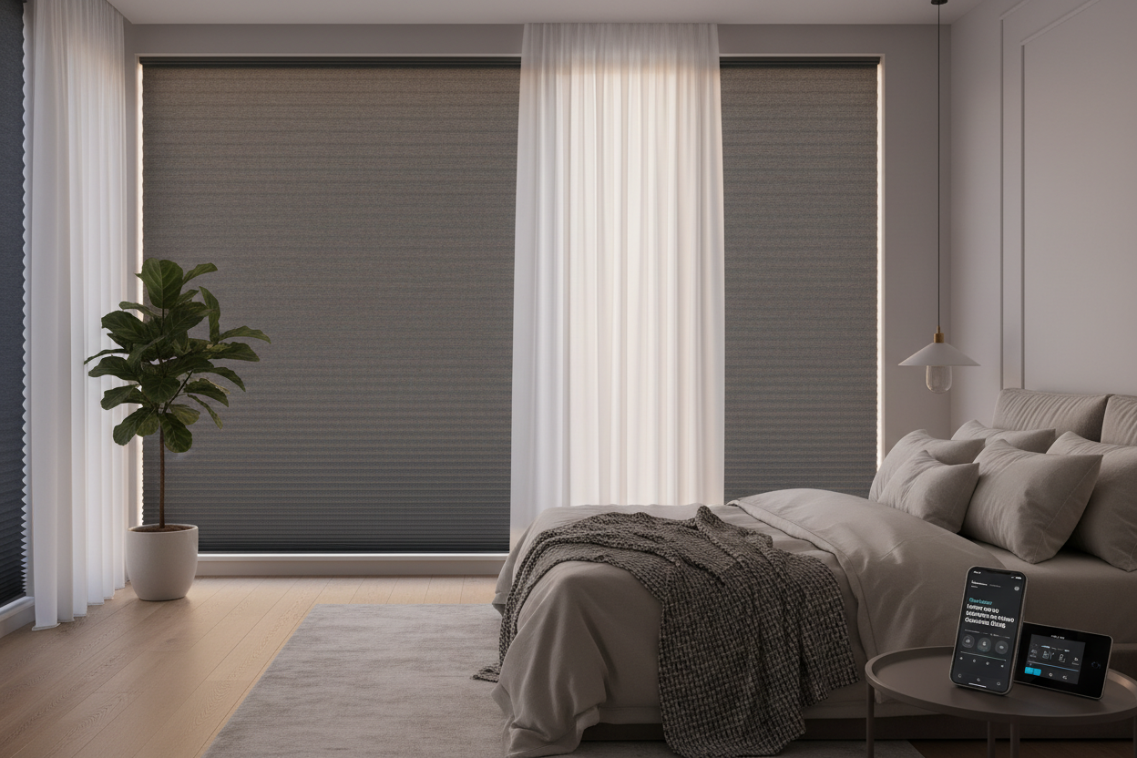 Sleep Smarter: Upgrading to Motorized Room Darkening Cellular Blinds