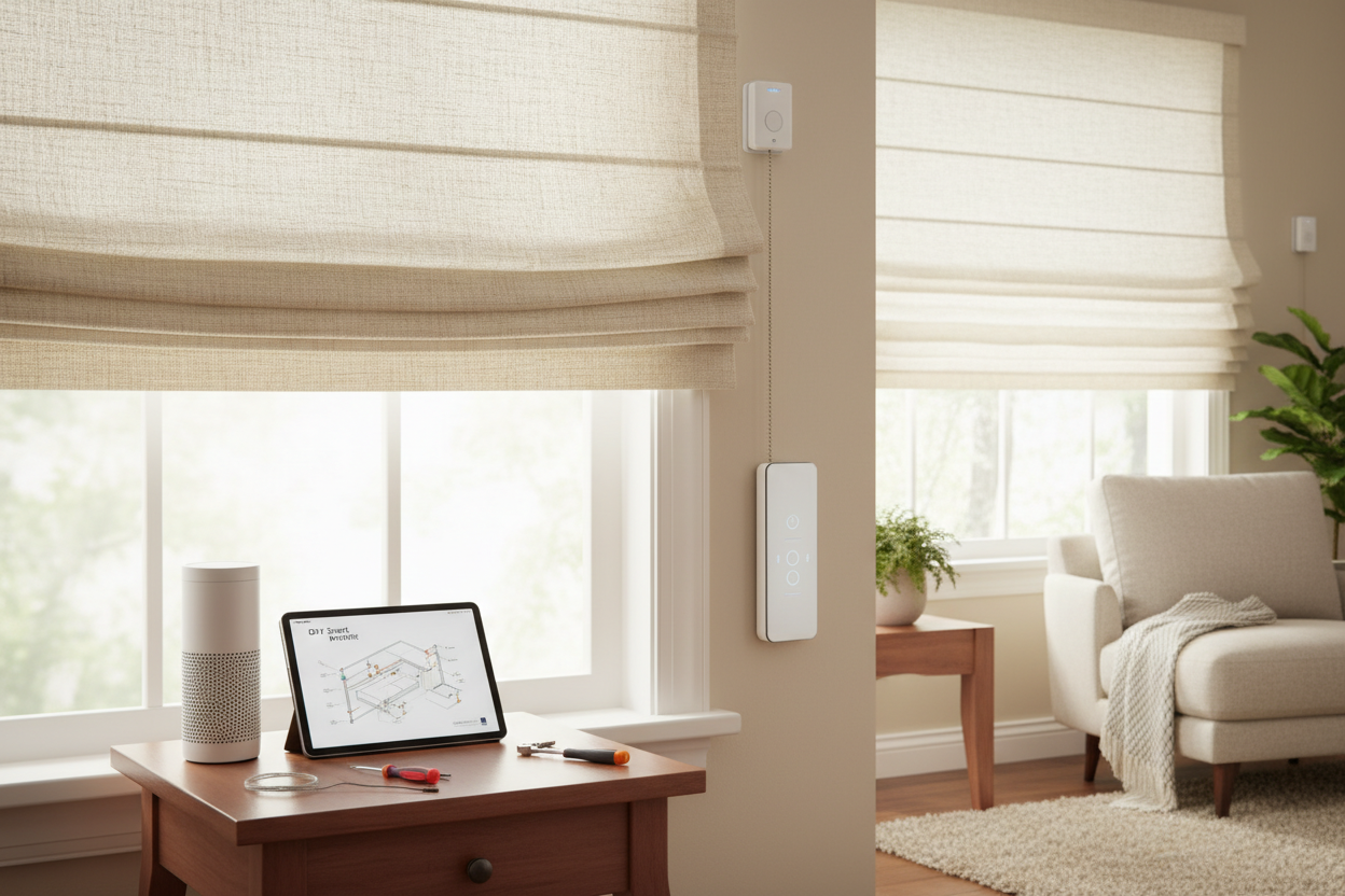 Make Menards Roman Shades Smart: A DIY Retrofit Guide