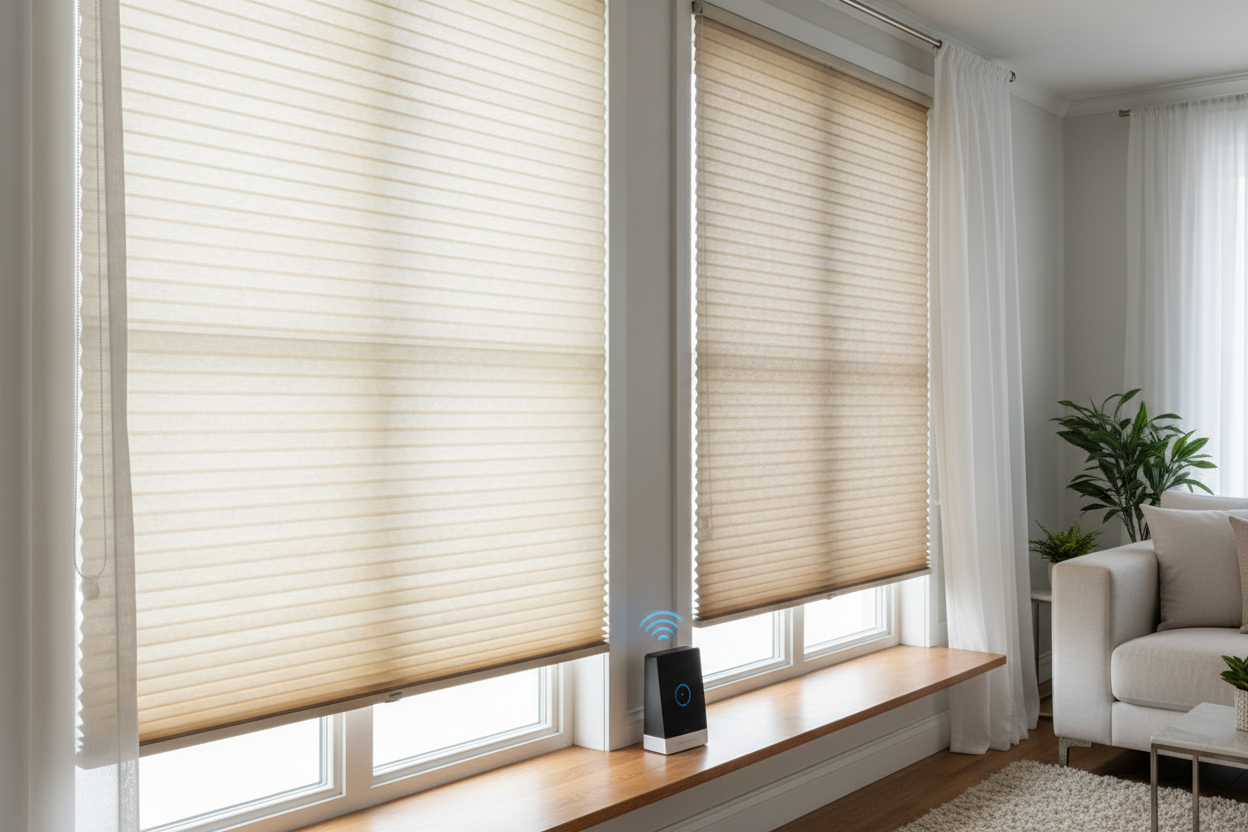 Smart Shade Efficiency: 3/8 vs 3/4 Cellular Blinds Compared