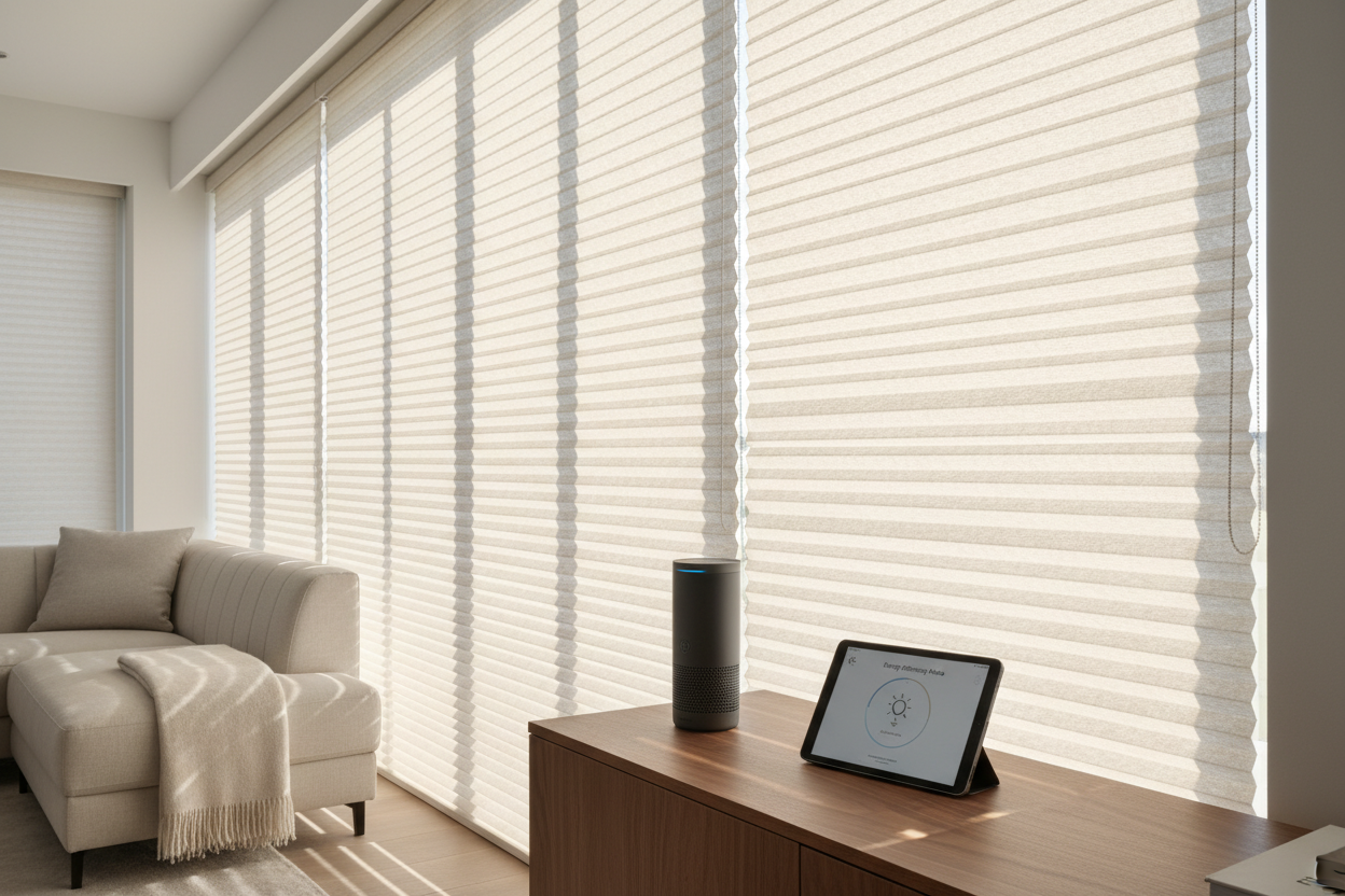 Smart Cellular Shades: Energy Efficiency Meets Voice Control