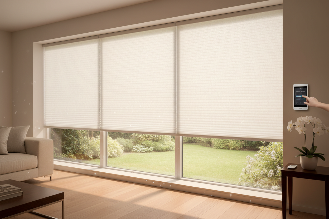 Wide Windows? Smart Control for 3-on-1 Cellular Shades