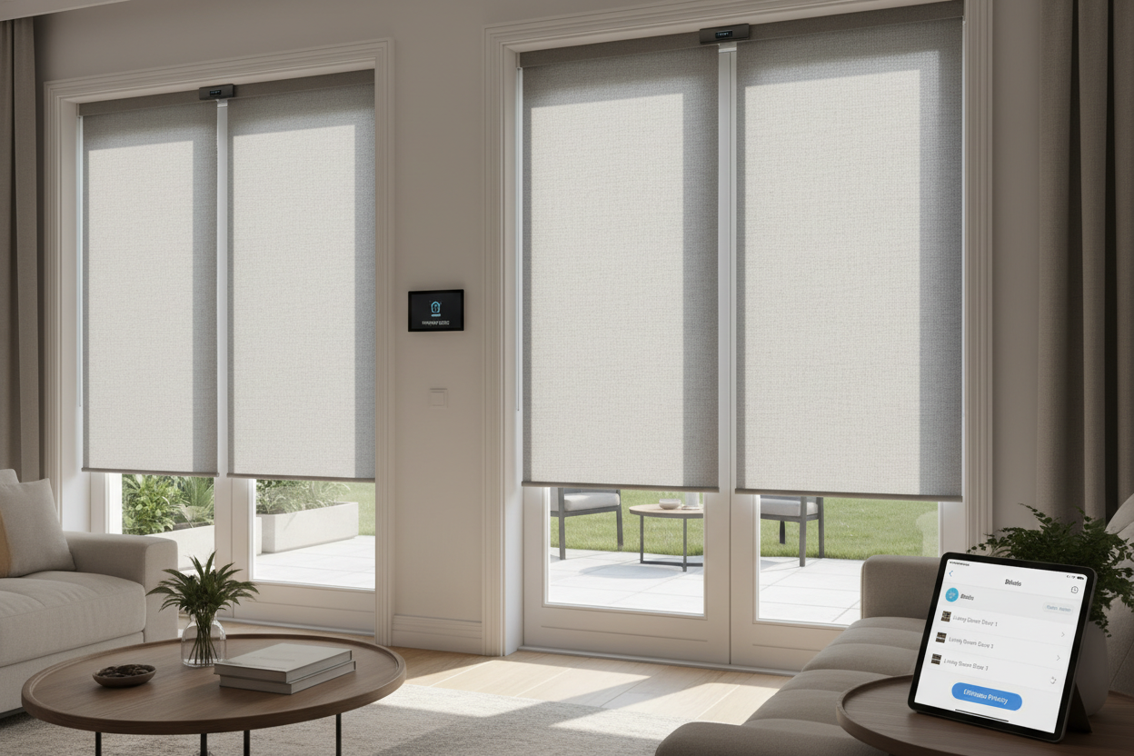 Effortless Privacy: Smart Pull Down Shades for Doors Explained