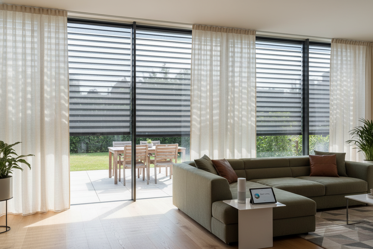 Smart Cooling: Voice-Controlled Window Shade Outdoor Solutions