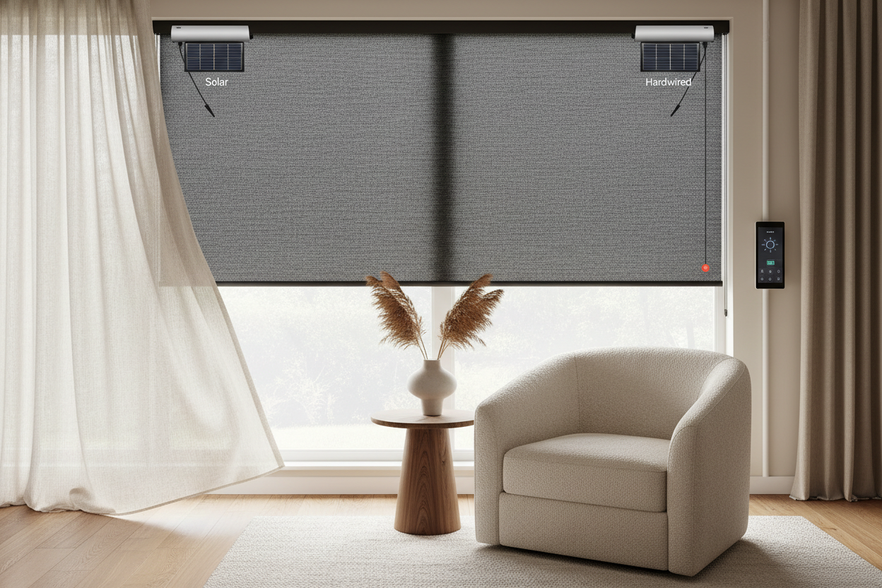 Smart Outdoor Shade Window Setup: Solar vs. Hardwired