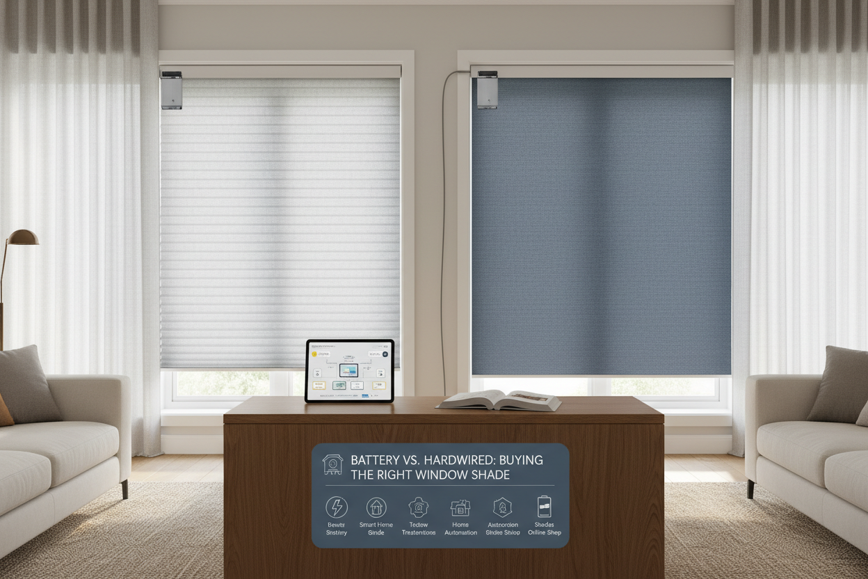 Battery vs. Hardwired: Buying the Right Window Shade Online