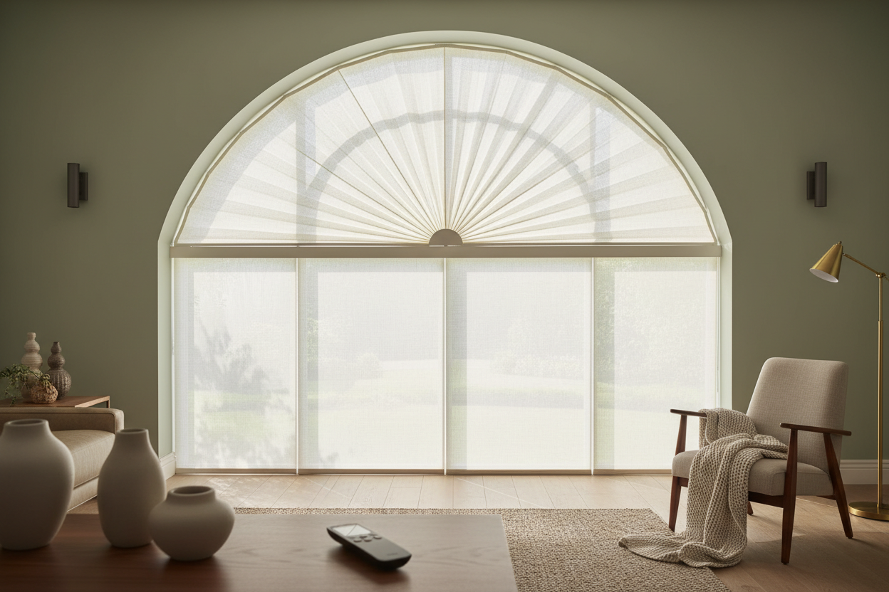 Motorize Your Window Fan Shade: Smart Control for Arches