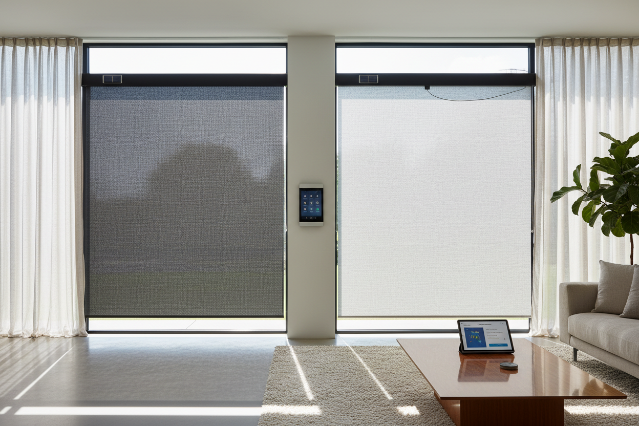 Exterior Window Shades for House: Solar vs. Wired Smart Motors