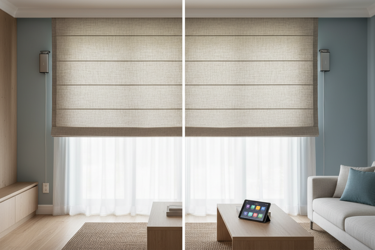Smart 32 Inch Blinds: Battery vs. Hardwired Motor Guide