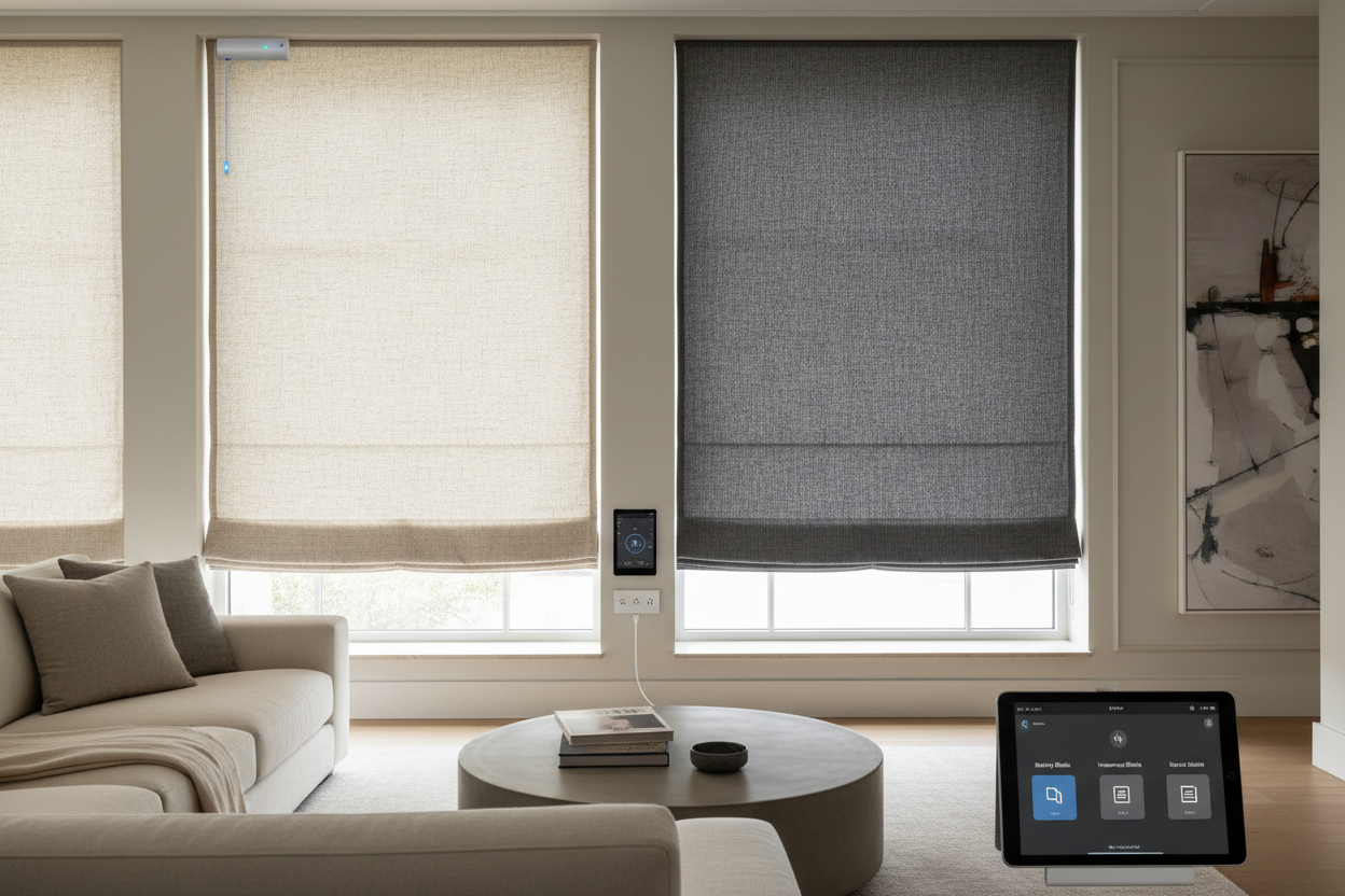 Smart 33 Inch Blinds: Battery vs. Hardwired Motors