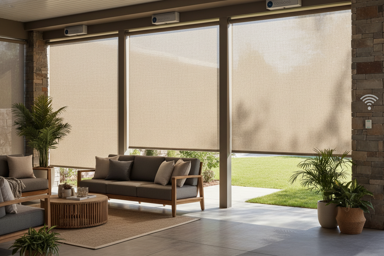 Smart 7 Foot Wide Outdoor Shades: The Alexa & HomeKit Guide