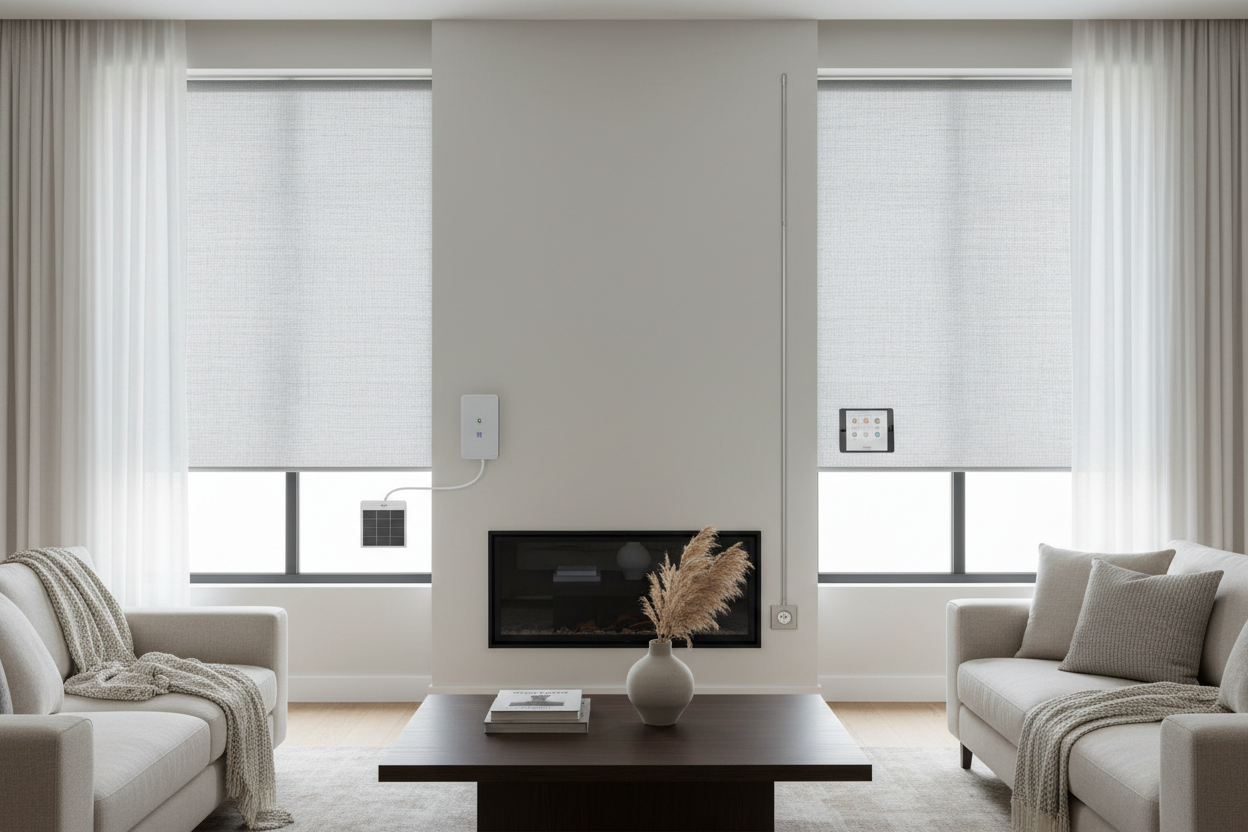 Smart Shades for Windows: Battery vs. Hardwired Power