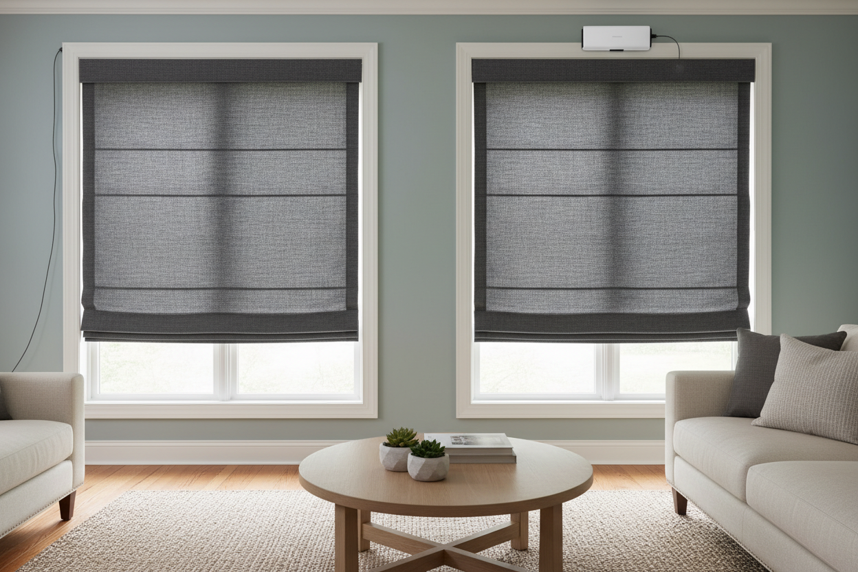 Motorized Blinds Charlotte: Hardwired vs. Battery Power