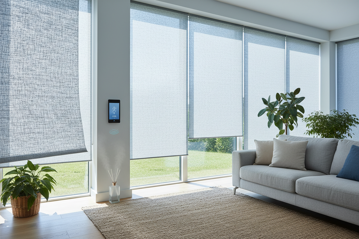 Cool Down: Smart Reflective Roller Shades for Sun-Facing Rooms