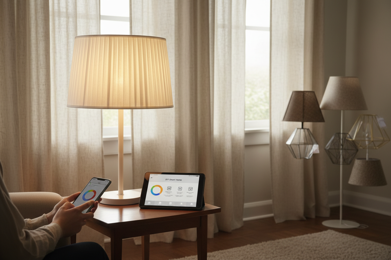 Perfecting Ambiance: Pairing Smart Bulbs with a Home Depot Lamp Shade