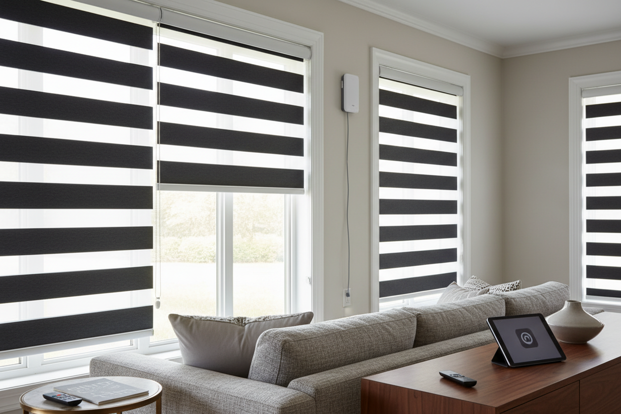 Home Depot Zebra Blinds: Battery vs. Hardwired Motor Guide