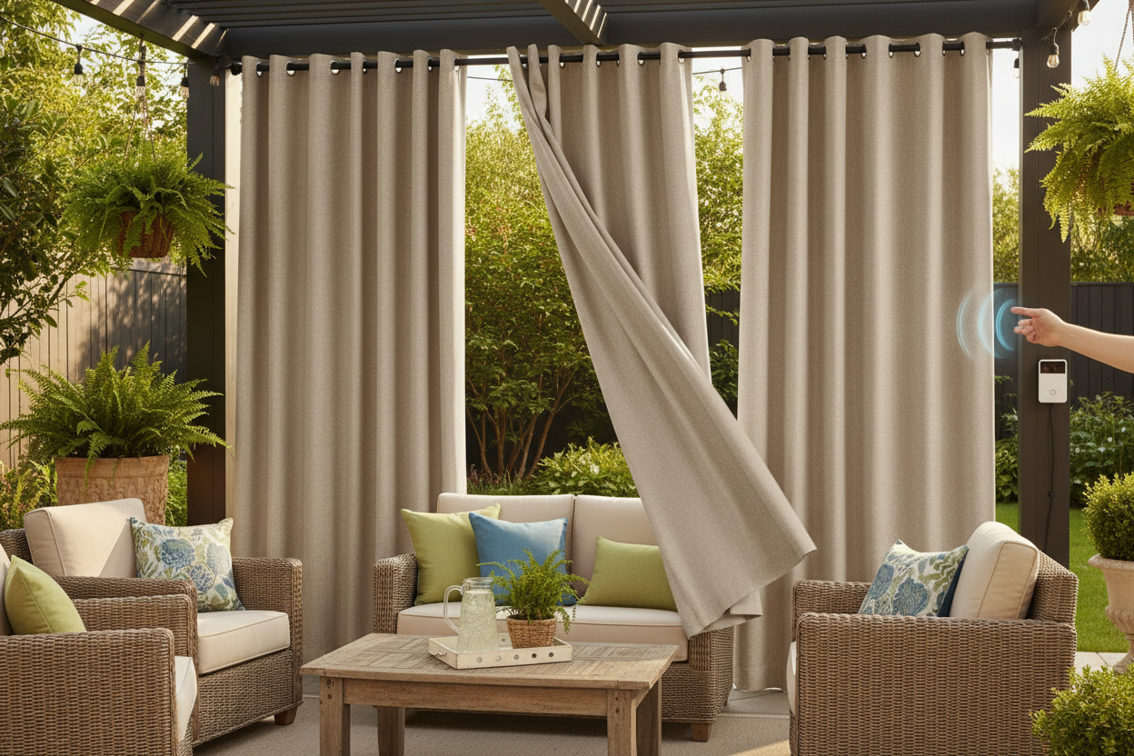 Make Your Home Depot Outdoor Curtain Smart & Voice-Controlled