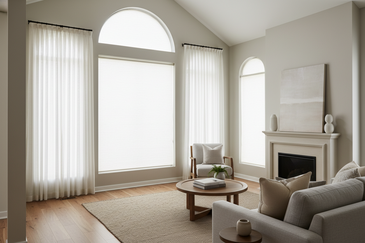 Hard-to-Reach Arches? Smart Blinds Solutions at Home Depot