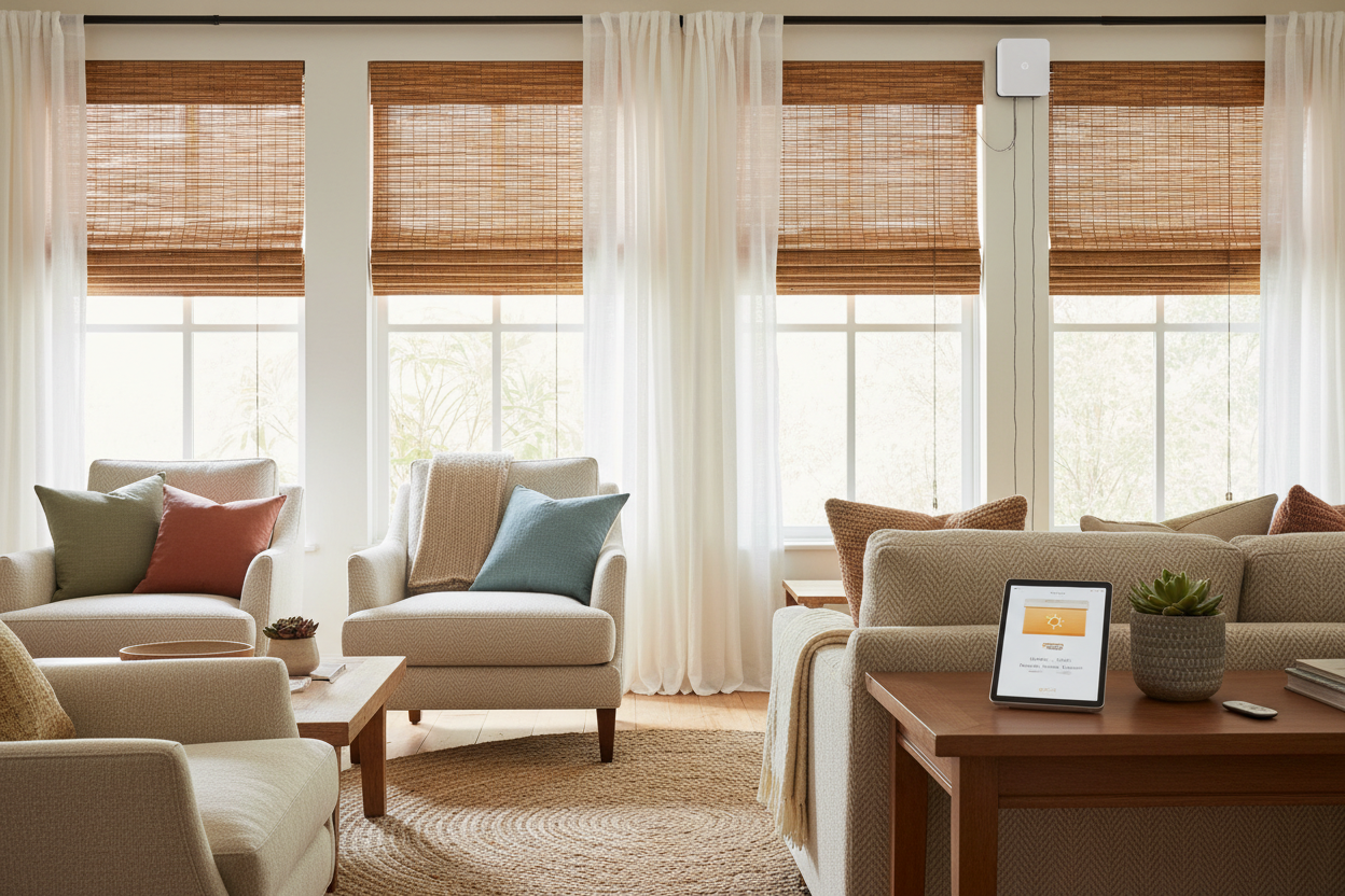 Smartify Your Bamboo Roll Up Blinds from Home Depot