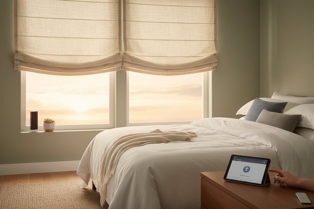 Effortless Mornings: Upgrading Home Depot Levolor Roman Shades