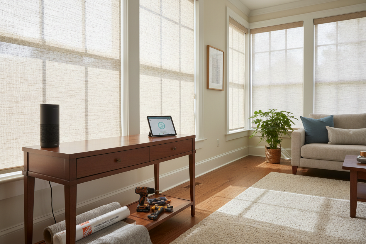 Turn Home Depot Sunscreens into Voice-Controlled Shades
