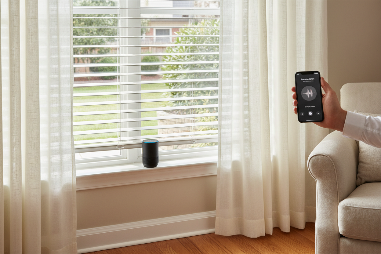 Making Home Depot Mini Blinds Voice Controlled