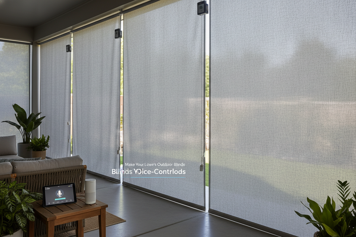 Make Your Lowe's Outdoor Blinds Voice-Controlled
