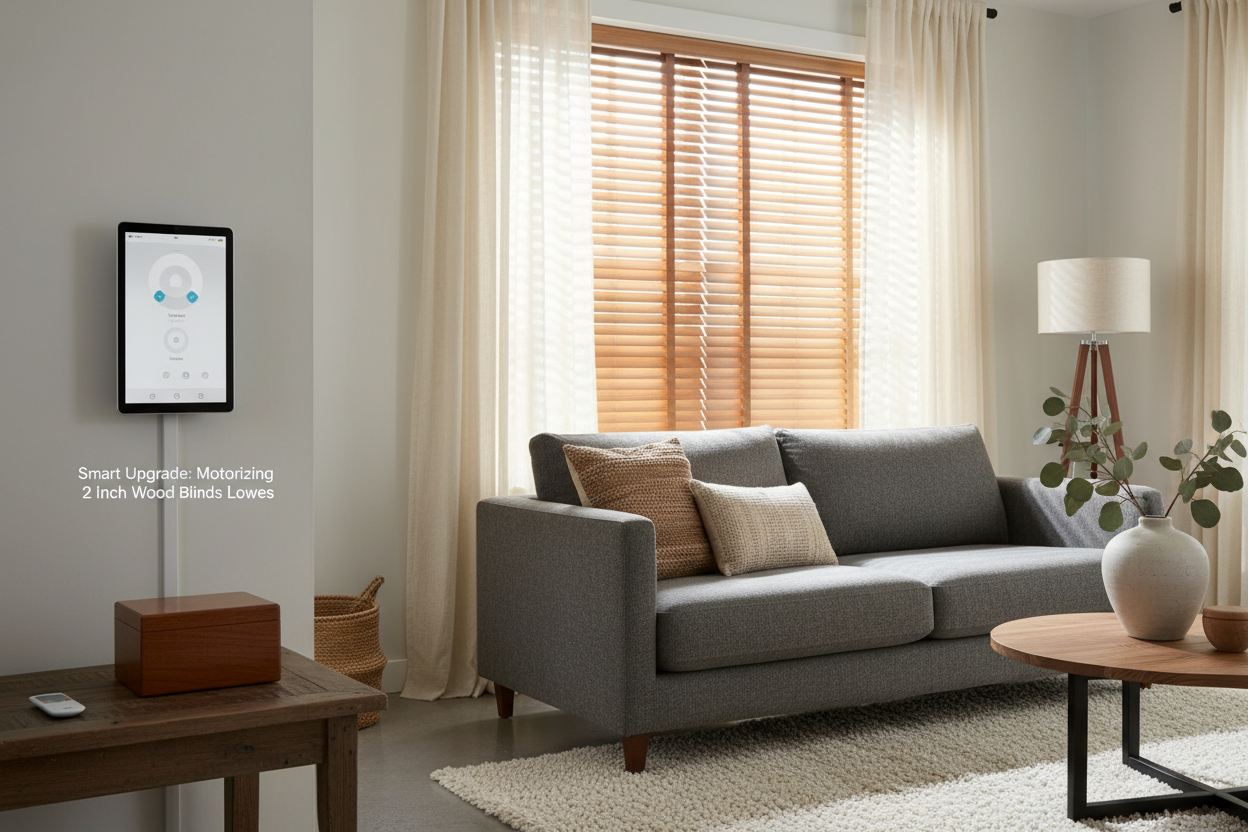 Smart Upgrade: Motorizing 2 Inch Wood Blinds Lowes
