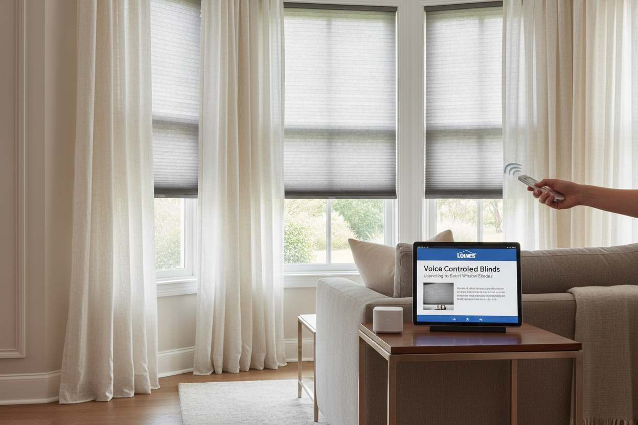 Smart Window Shade Lowes: Upgrading to Voice-Controlled Blinds