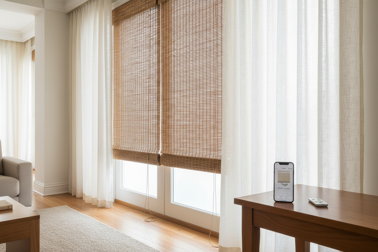 Smart Hack: Motorizing Your Bamboo Blinds at Lowe's