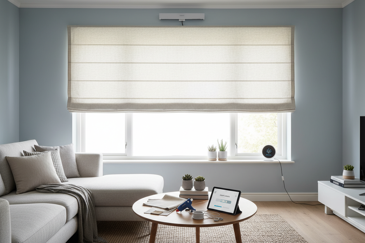 DIY Roman Shades from Blinds: Make Custom Smart Shades
