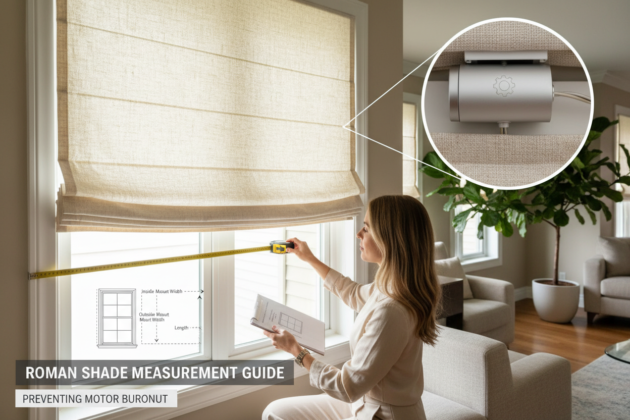 How Do You Measure For Roman Shades? Avoiding Motor Burnout