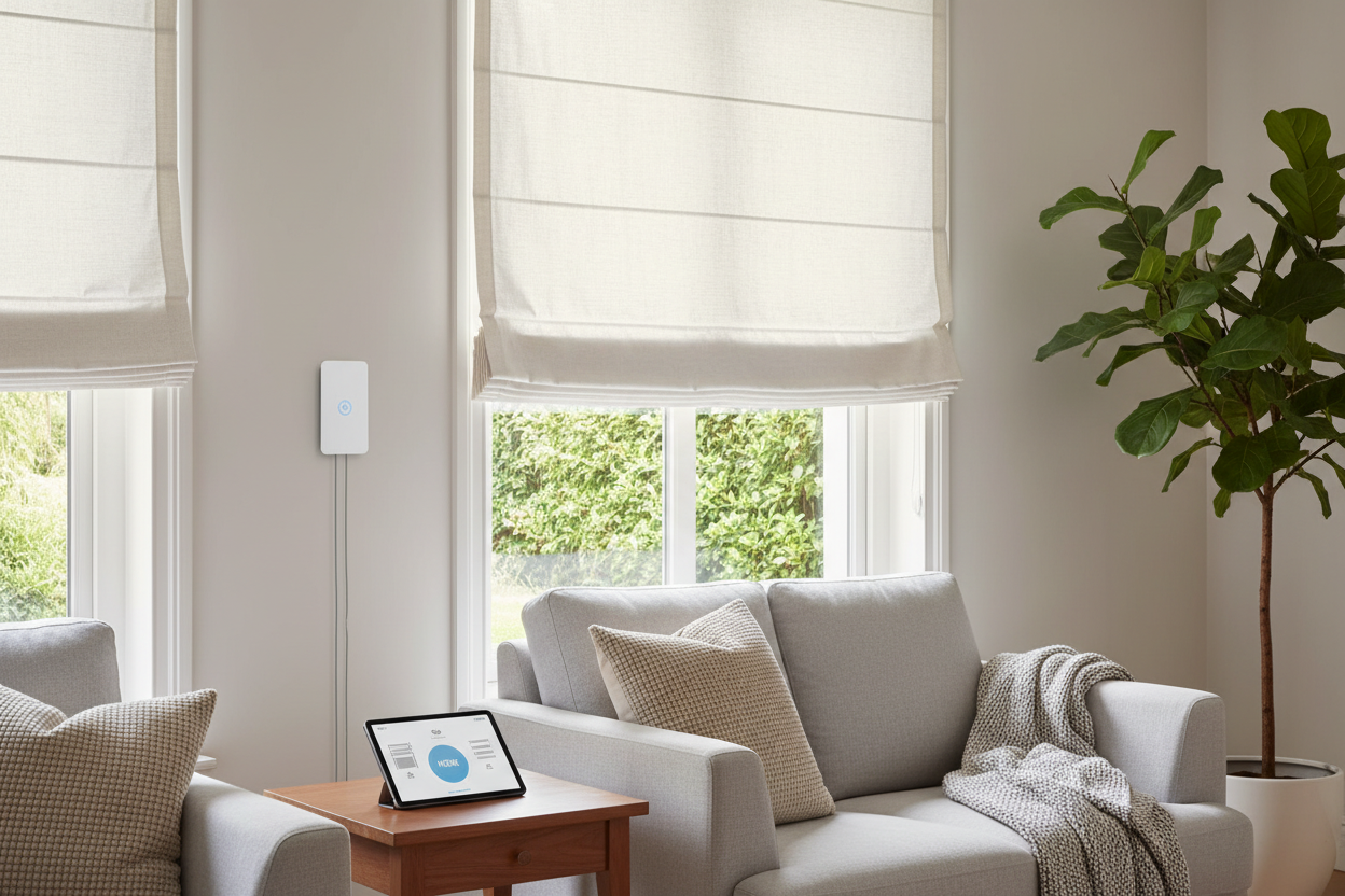 Smart Flat Roman Shade: Why I Switched to Motorized Windows