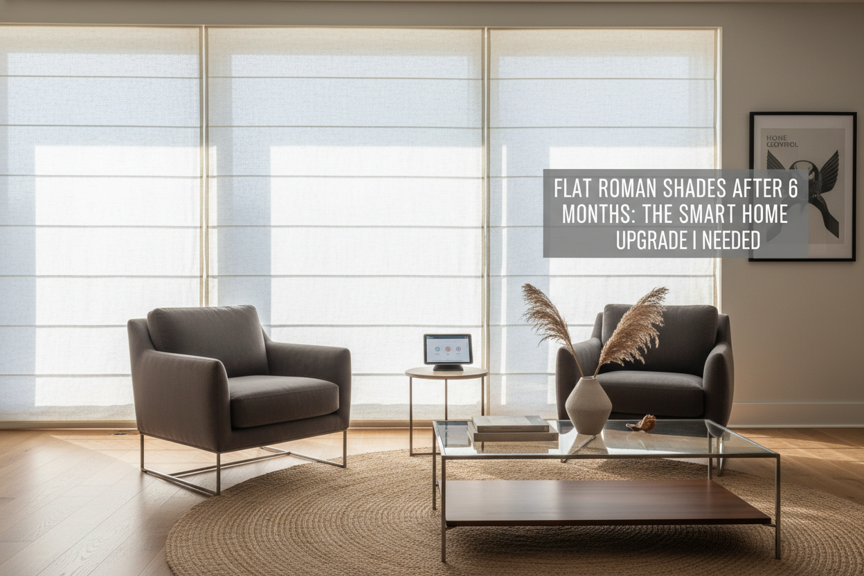 Flat Roman Shades After 6 Months: The Smart Home Upgrade I Needed