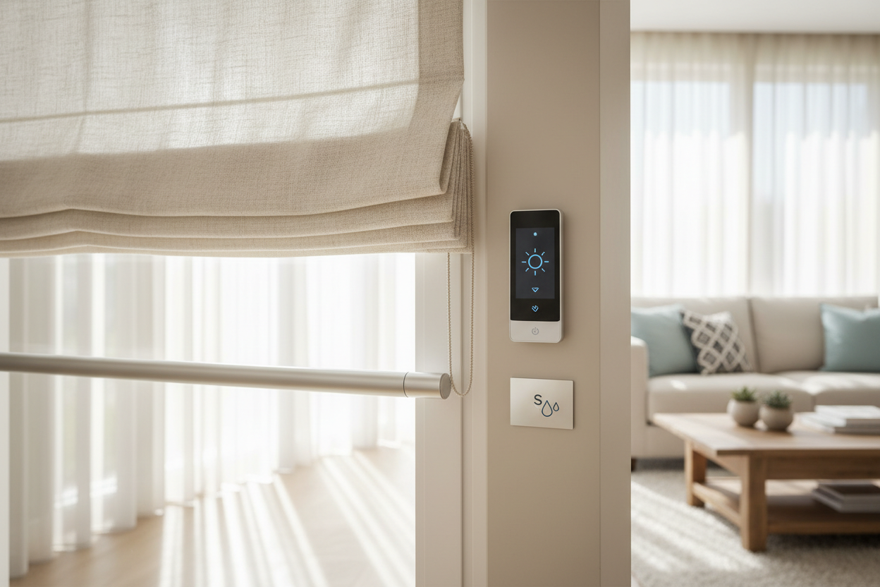 Washable Roman Blinds: Smarter Motors, Cleaner Fabric