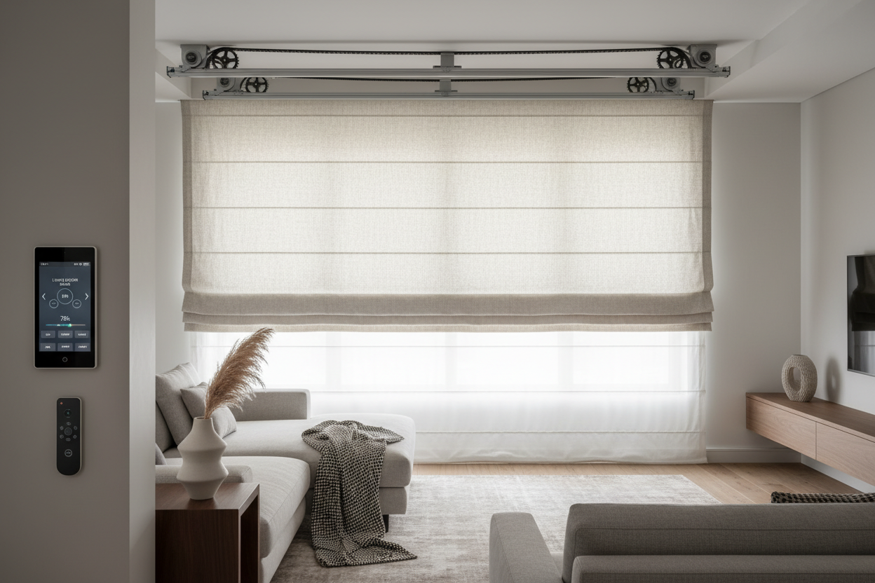 Smart 72 inch wide roman shade: Fixing the Heavy Fabric Problem