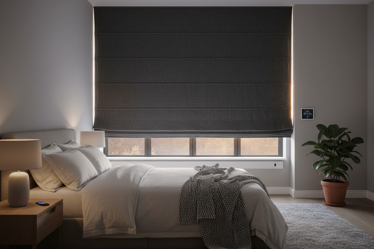 Custom Blackout Roman Shades: The Smart Bedroom Upgrade