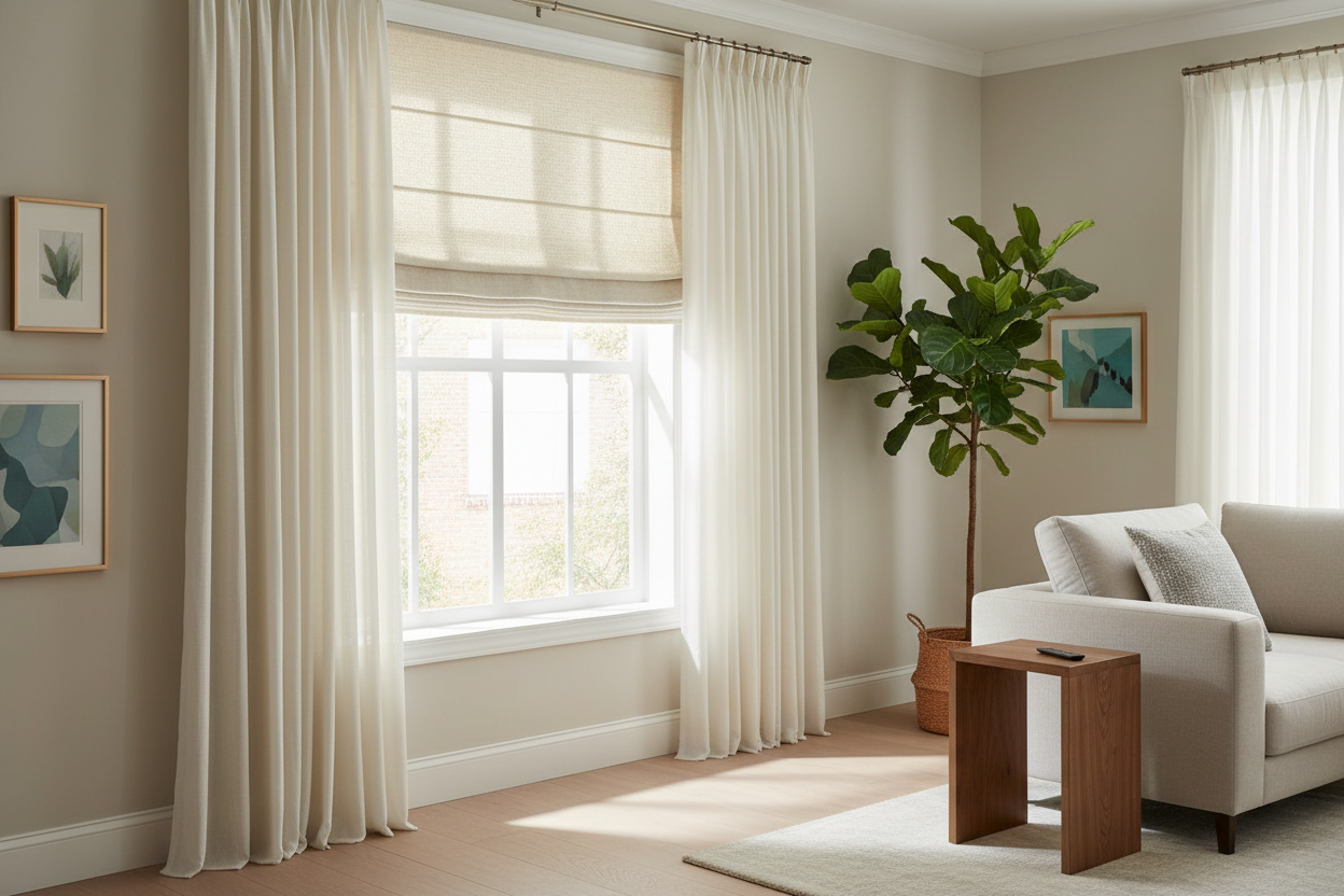 Faux Roman Shade Valance Outside Mount: The Smart Blind Hack
