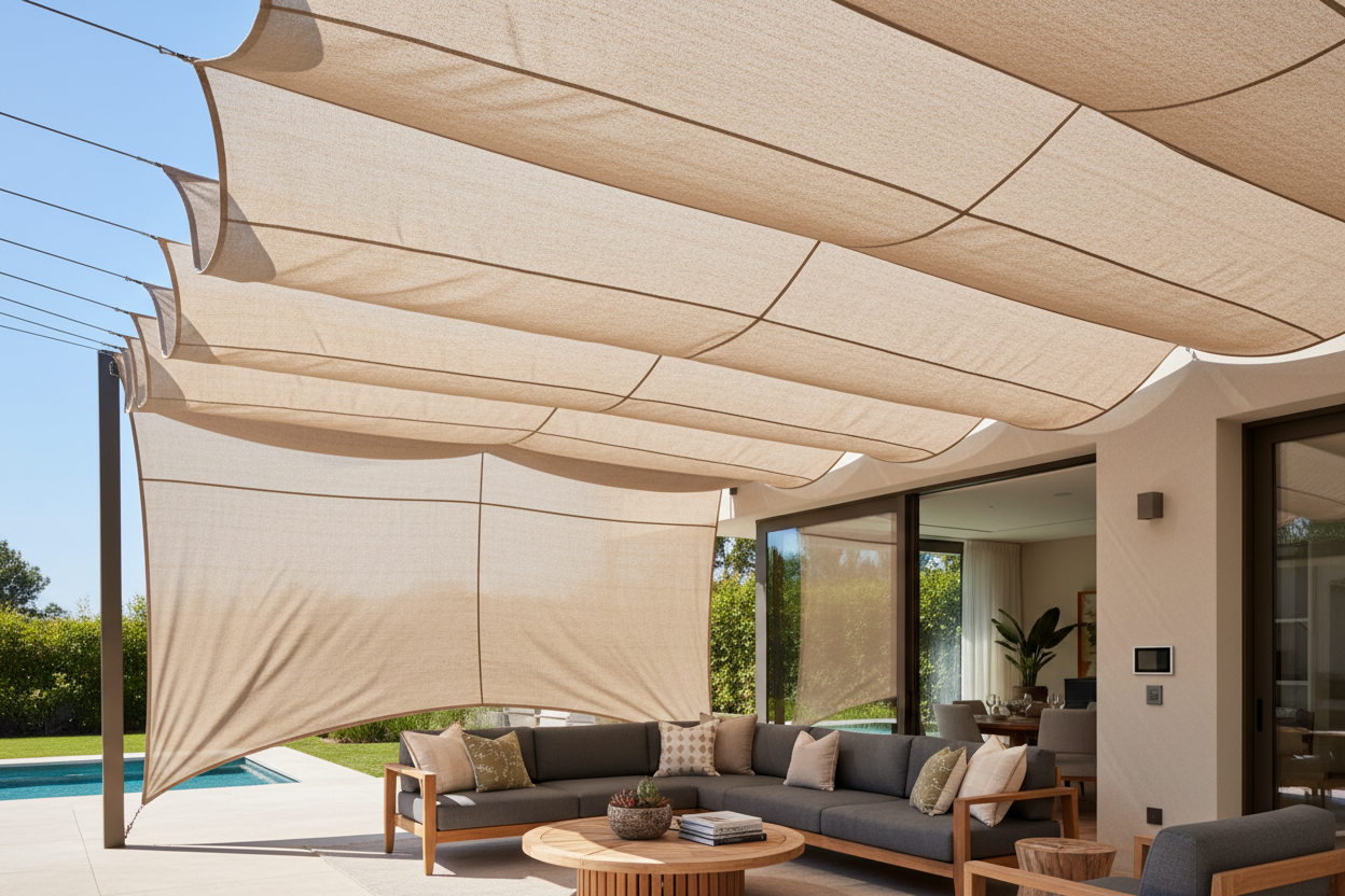 Roman Sail Shades: Smart Patio Comfort Without the Sunburn