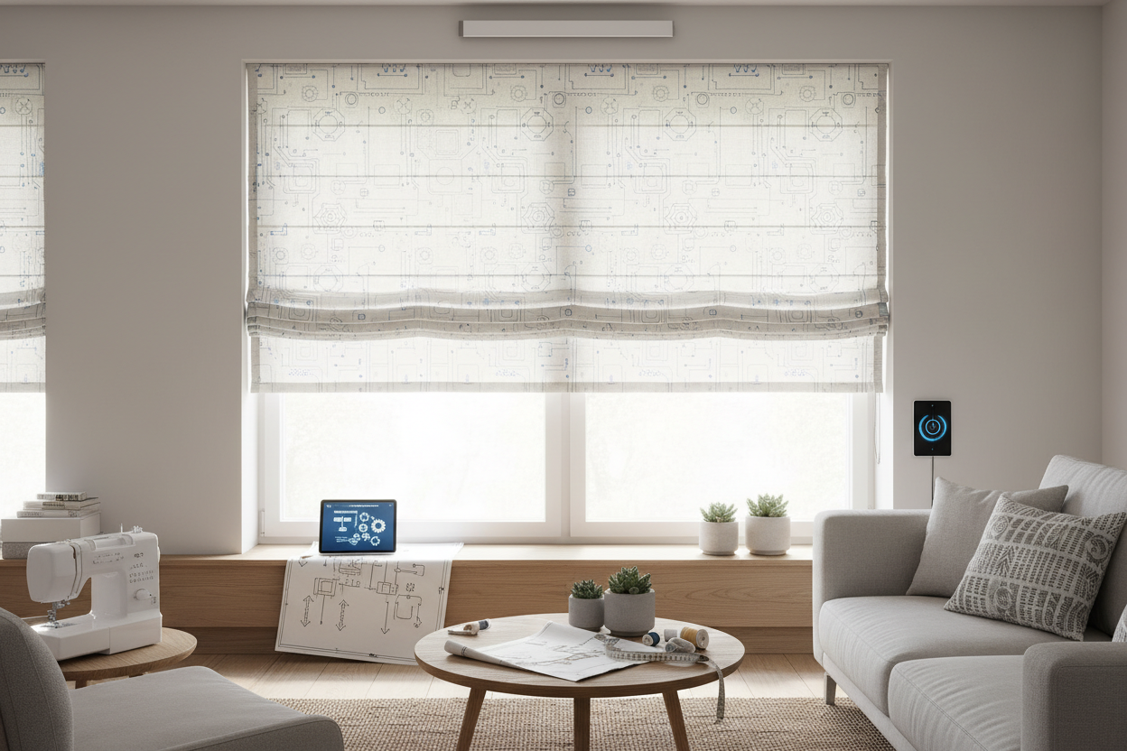 Sewing pattern for roman shades: DIY Smart Blinds Guide