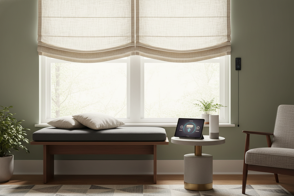 Motorized 29 inch roman shade: Why I Finally Made the Switch
