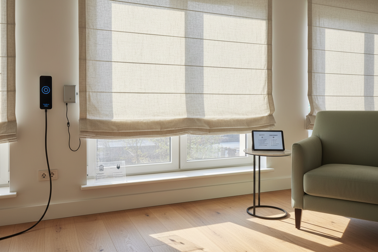 Smart 47 inch roman shade: The Battery vs Hardwired Guide