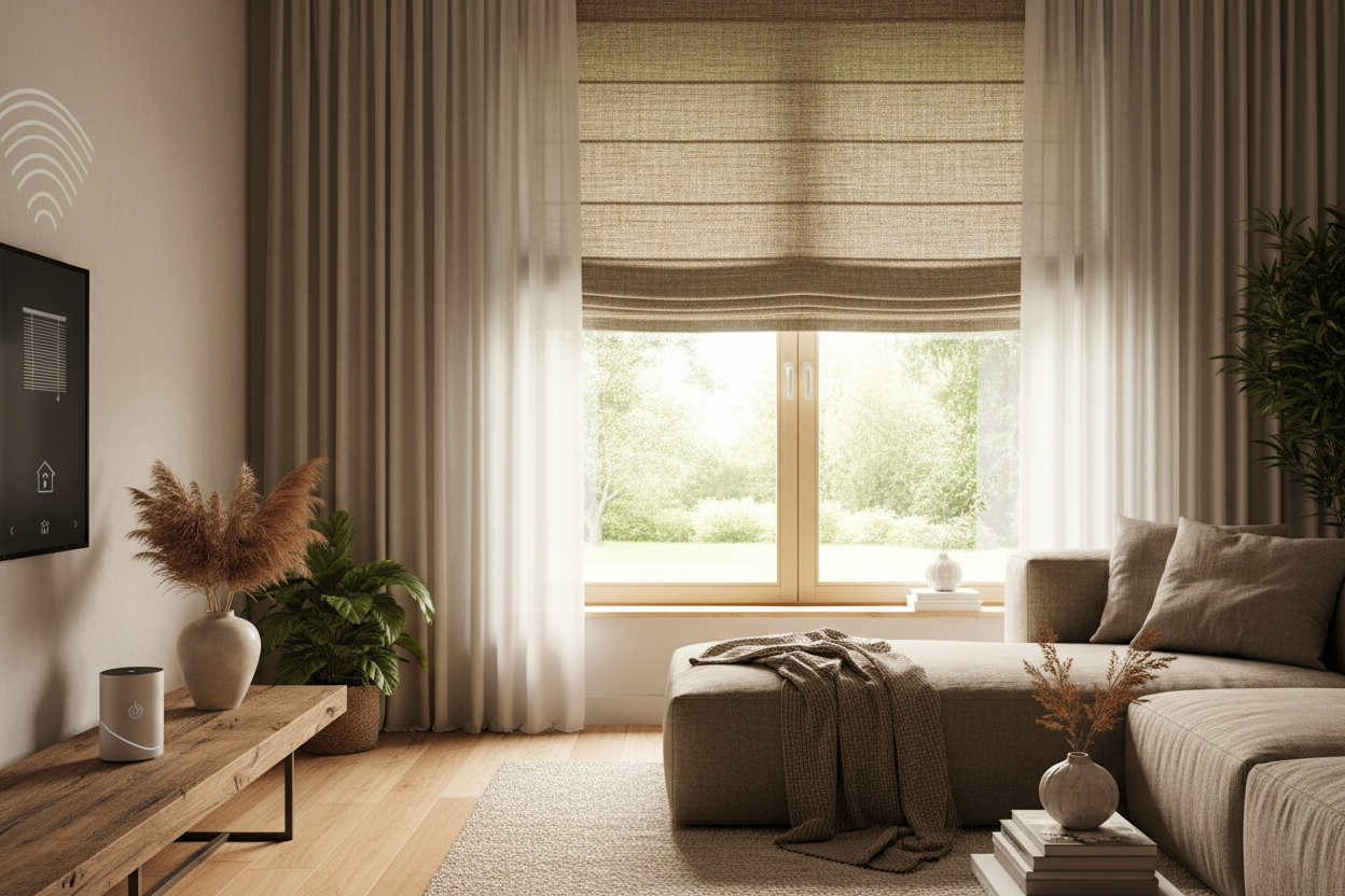 Grasscloth Roman Shade: Making Natural Woven Blinds Smart