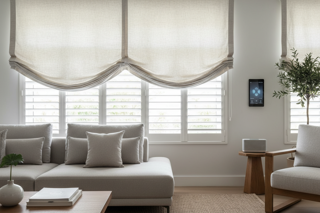 Roman Shade Over Plantation Shutters: Smart Setup Guide