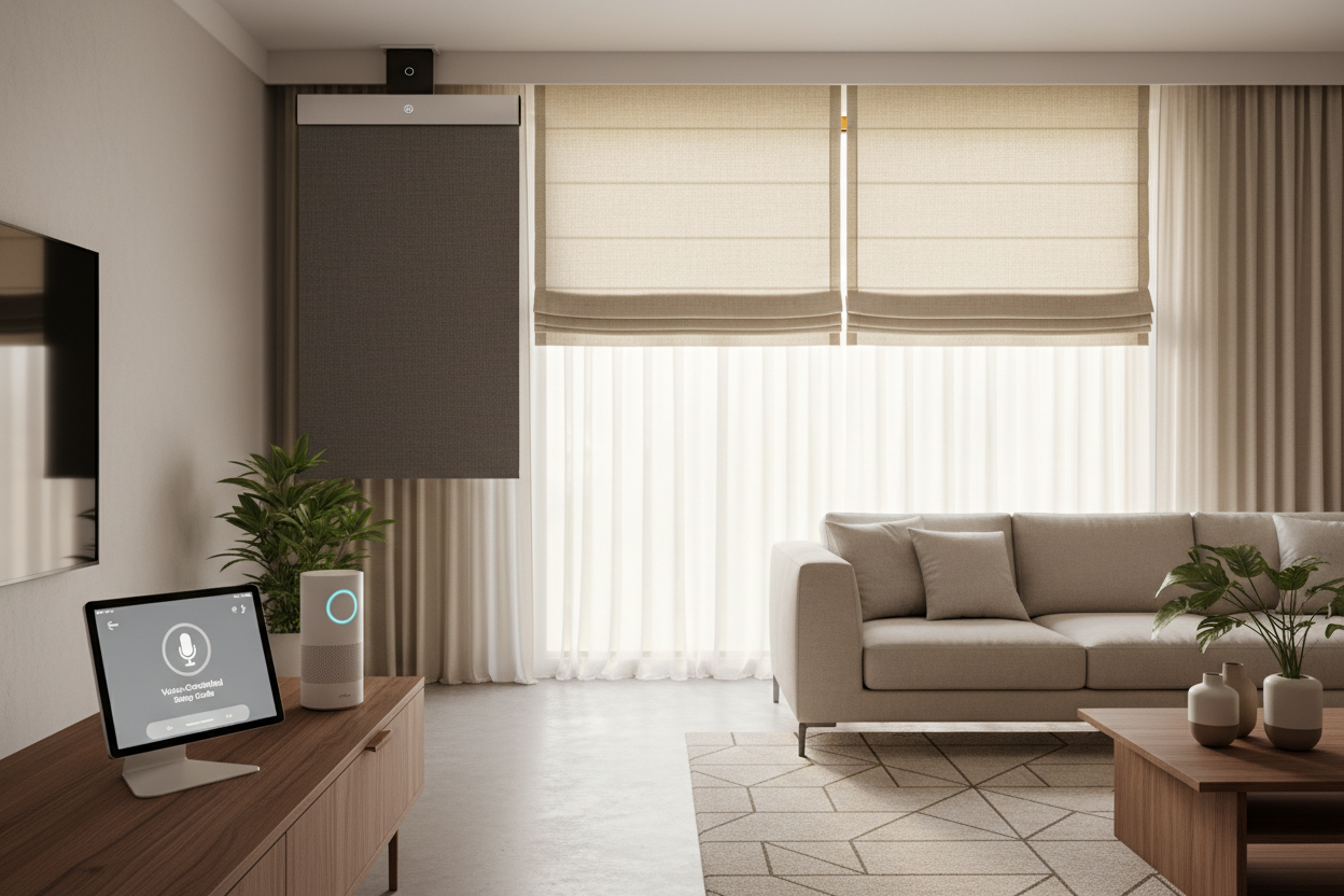 Smart 20 inch roman shades: Voice-Controlled Setup Guide