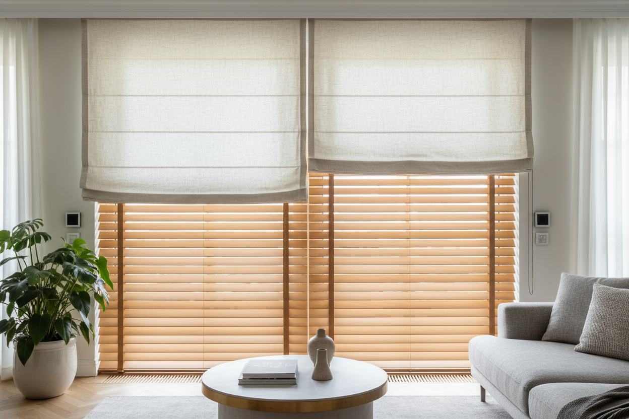 Roman Shade Over Wood Blinds: Smart Setup & Install Guide