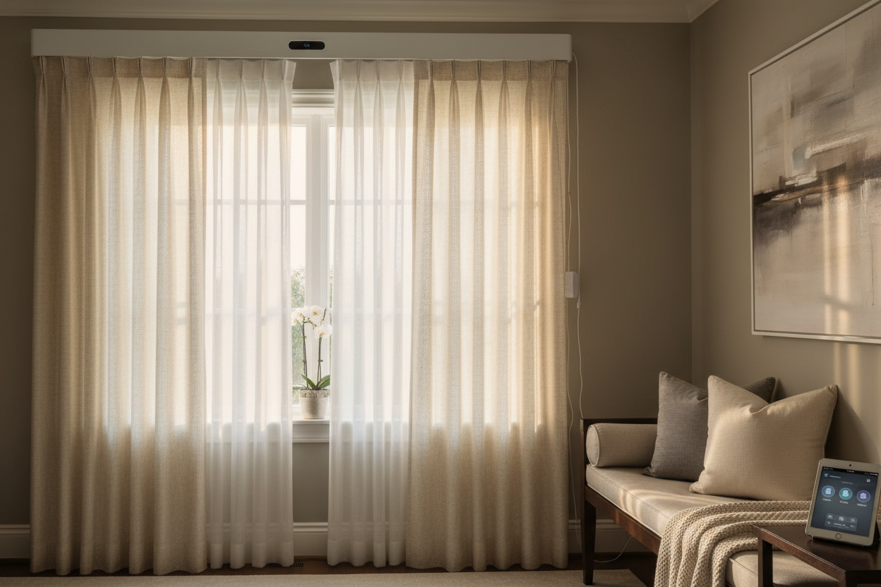 Dressing a Window: Making Existing Curtains Smart