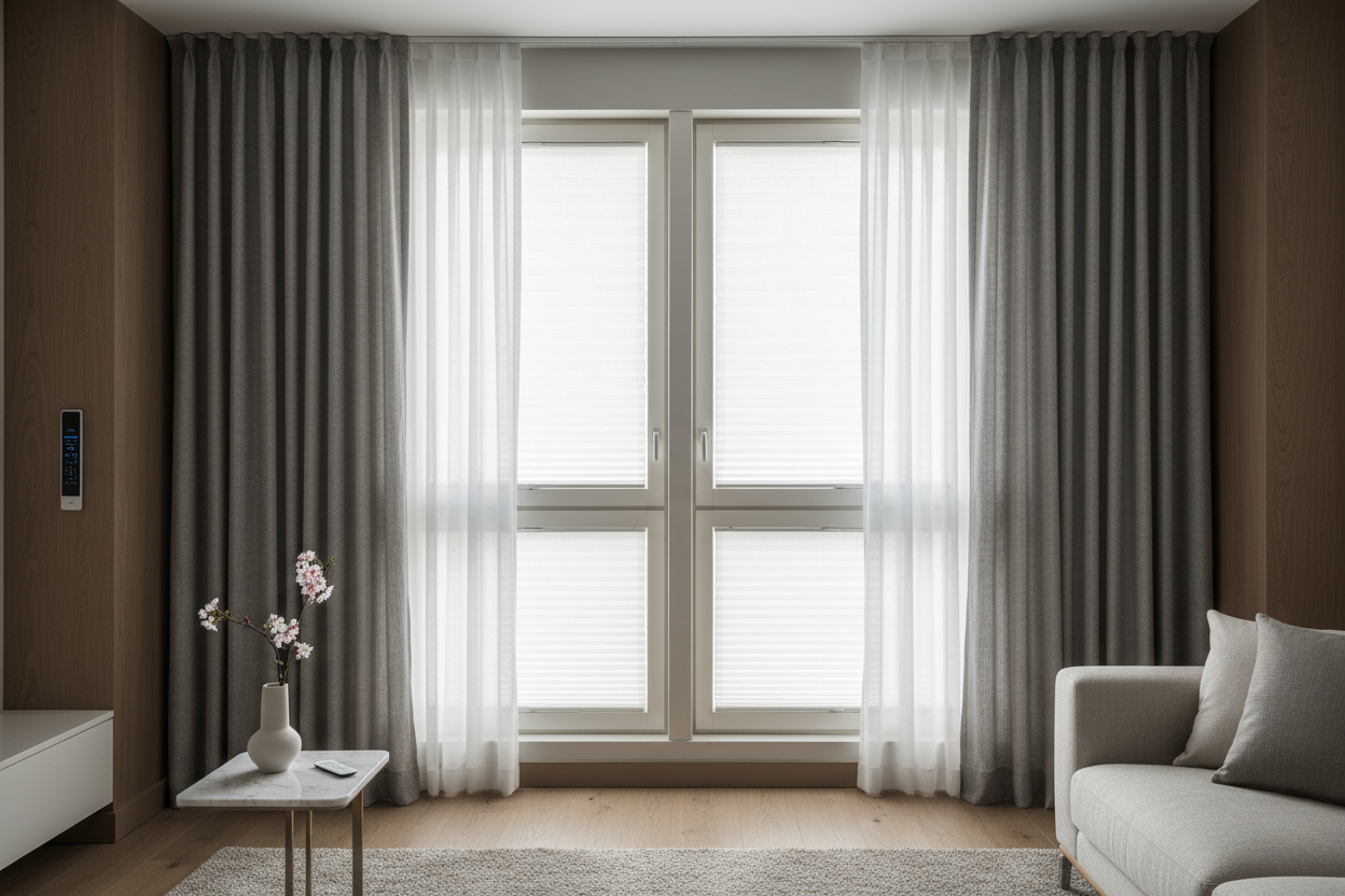 Double Window Treatment: Syncing Smart Shades on Wide Spans