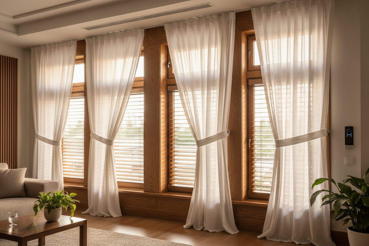 Curtains for Wood Framed Windows: Smart Setup Without Hiding Trim